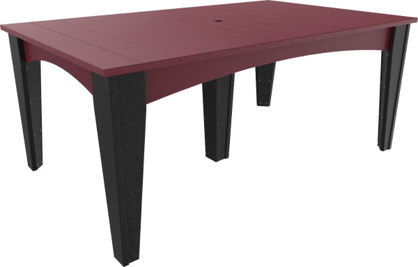 Cherrywood and Black New Guinea Large Outdoor Table