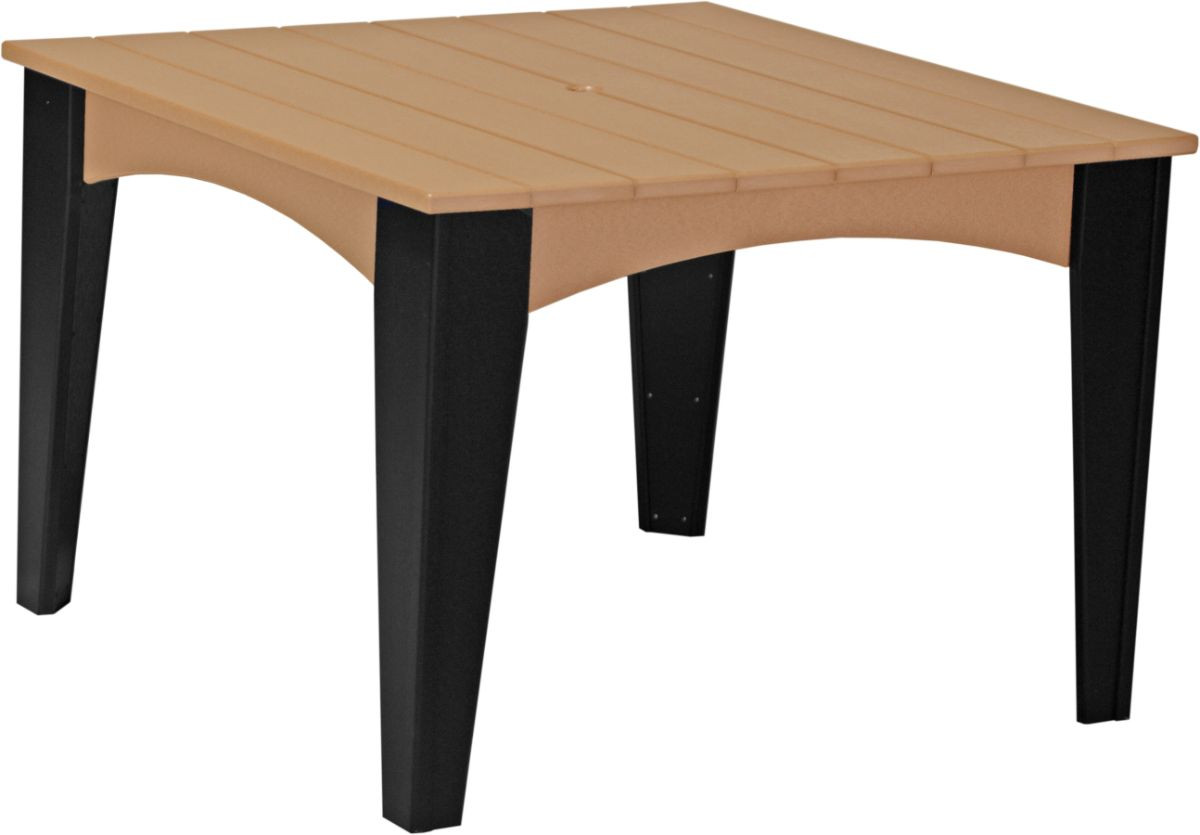 Cedar and Black New Guinea Square Outdoor Table