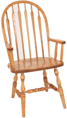 Newbury High Back Arrow Arm Chair