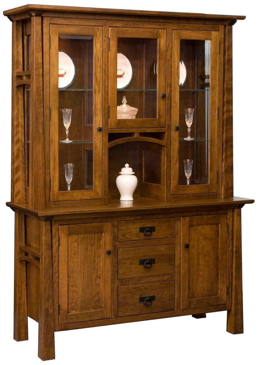 Nuestra Mission China Cabinet in Cherry