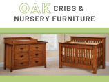 Red and White Oak Cribs and Nursery Furniture