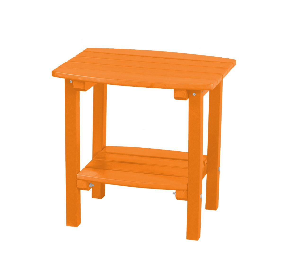 Bright Orange Odessa Small Outdoor Side Table