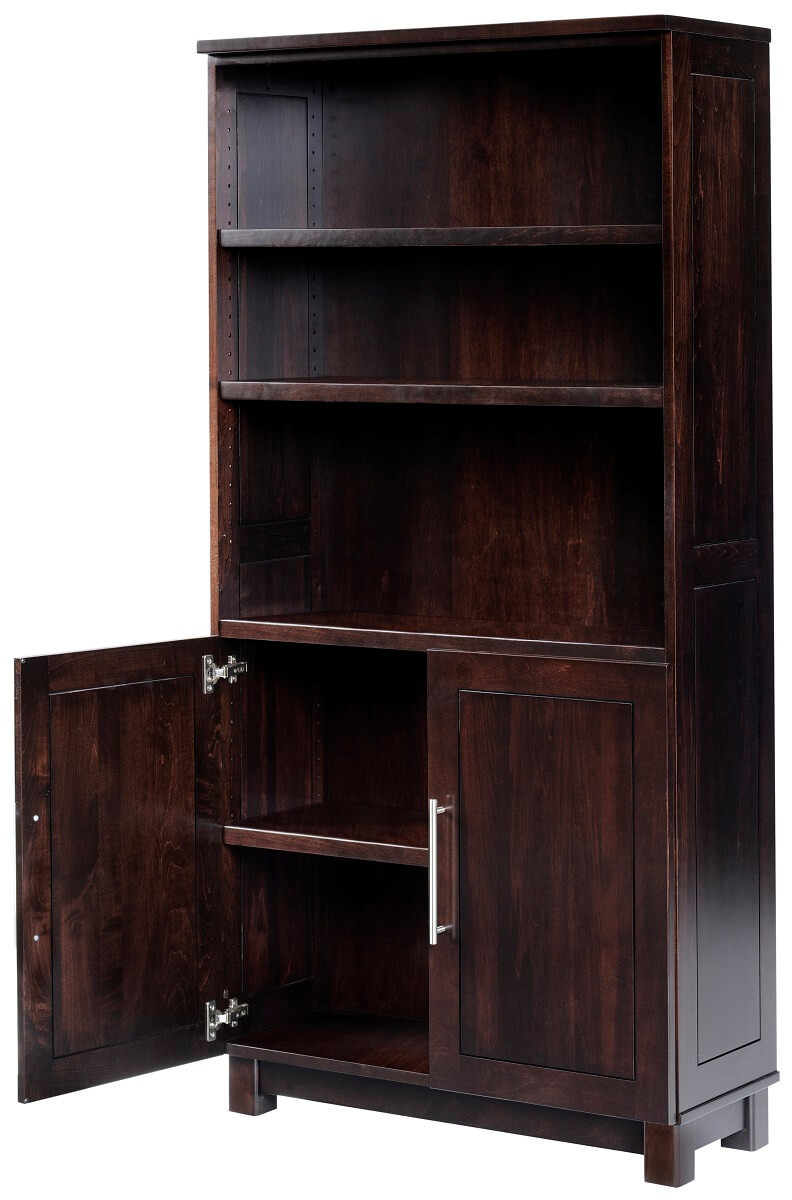 Modern Bookcase with Cabinet