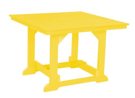 Yellow Oristano Square Outdoor Dining Table