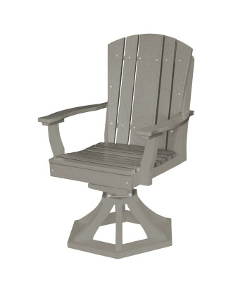 Light Gray Oristano Outdoor Swivel Dining Chair