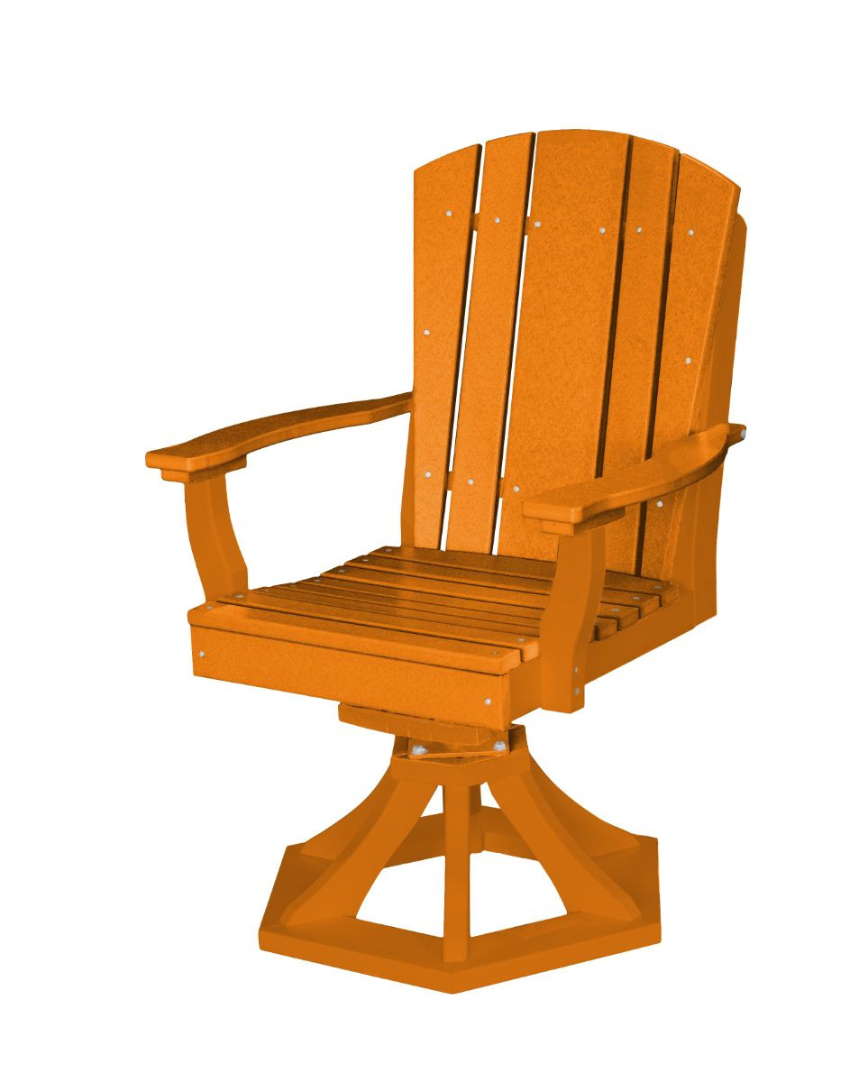 Orange Oristano Outdoor Swivel Dining Chair
