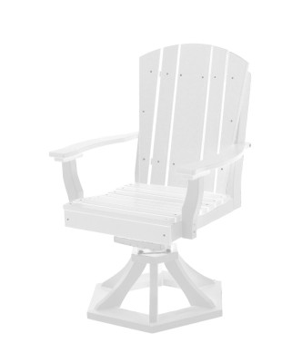 White Oristano Outdoor Swivel Dining Chair