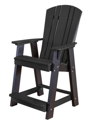 Black Oristano Balcony Chair