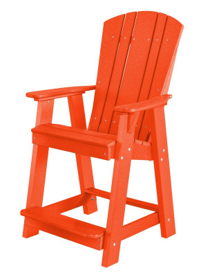 Bright Red Oristano Balcony Chair