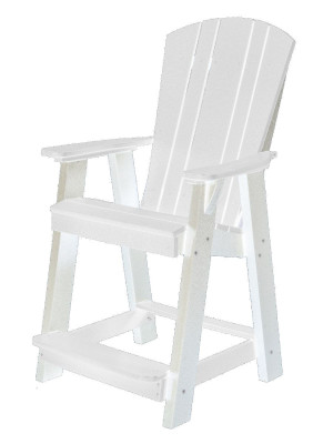 White Oristano Balcony Chair