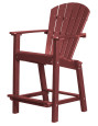 Cherry Wood Panama High Outdoor Dining Chair