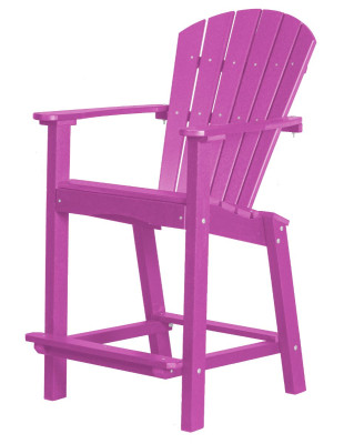 Purple Panama High Outdoor Dining Chair