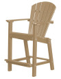 Weathered Wood Panama High Outdoor Dining Chair