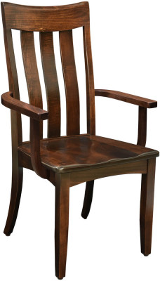 Solid Wood Arm Dining Chair