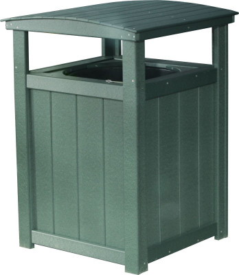 Green Pigeon Point Commercial Outdoor Trashcan
