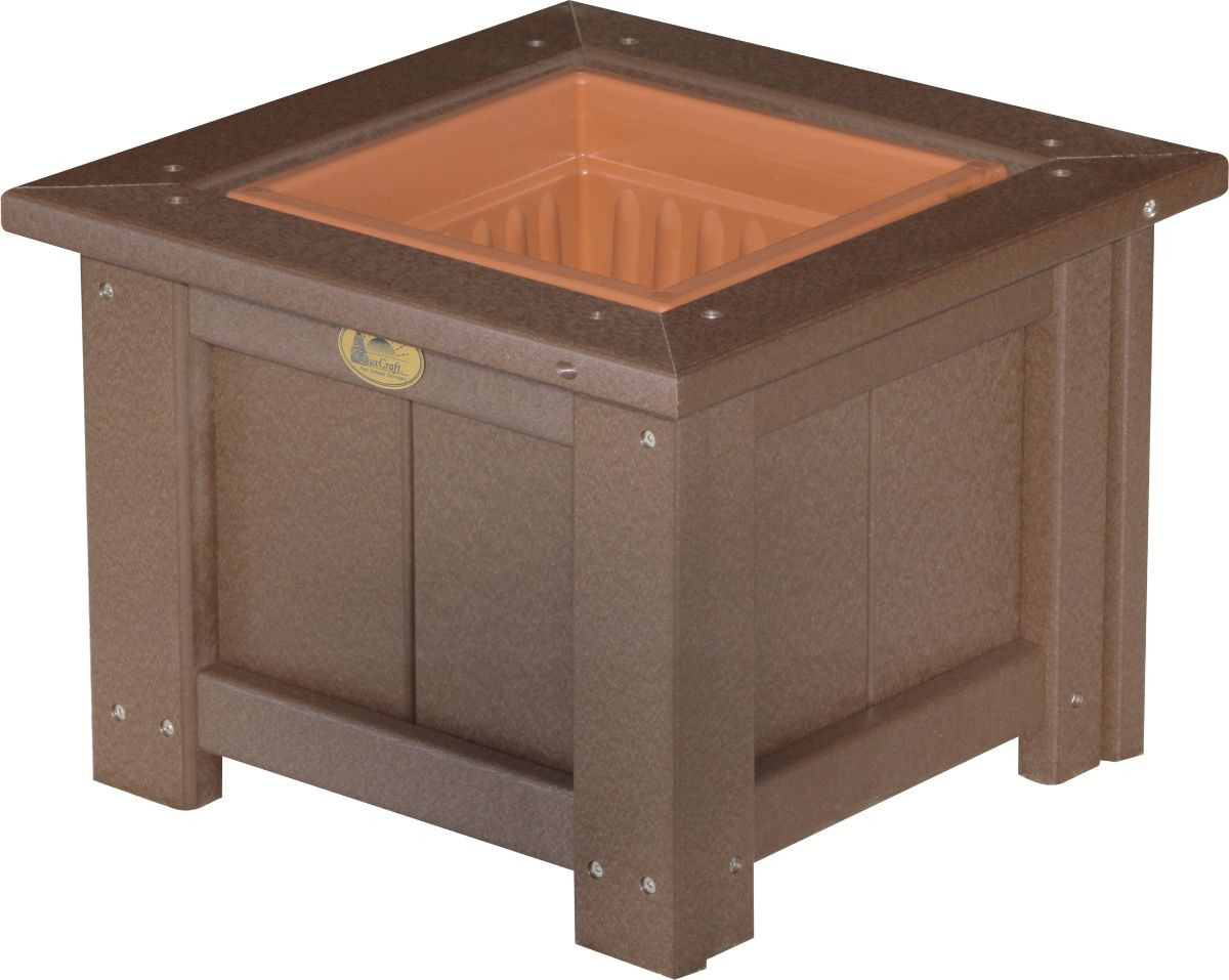 Chestnut Brown Pigeon Point Commercial Outdoor Planter