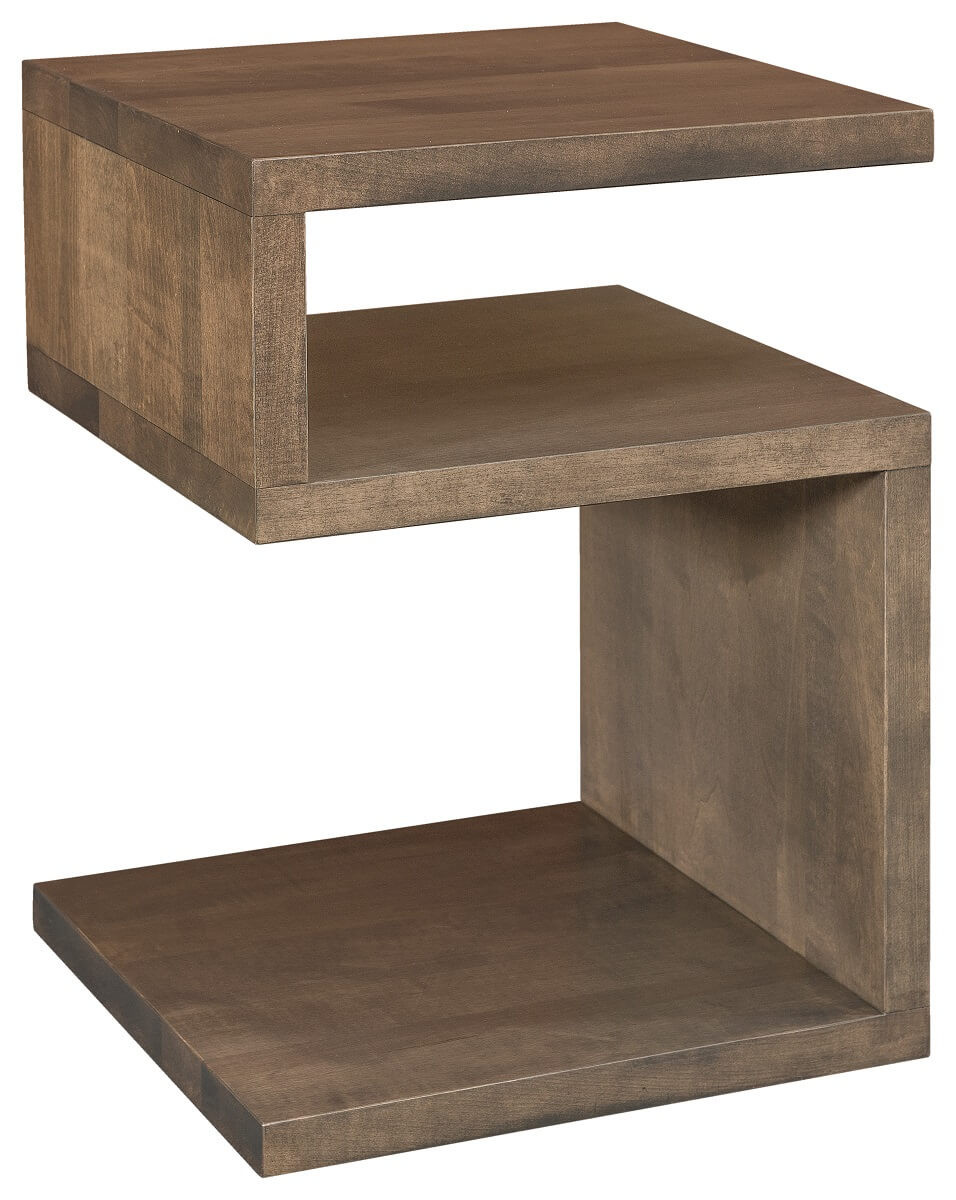Brown Maple Modern Accent Table