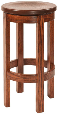 30 Inch River Walk Solid Wood Swivel Counter Stool
