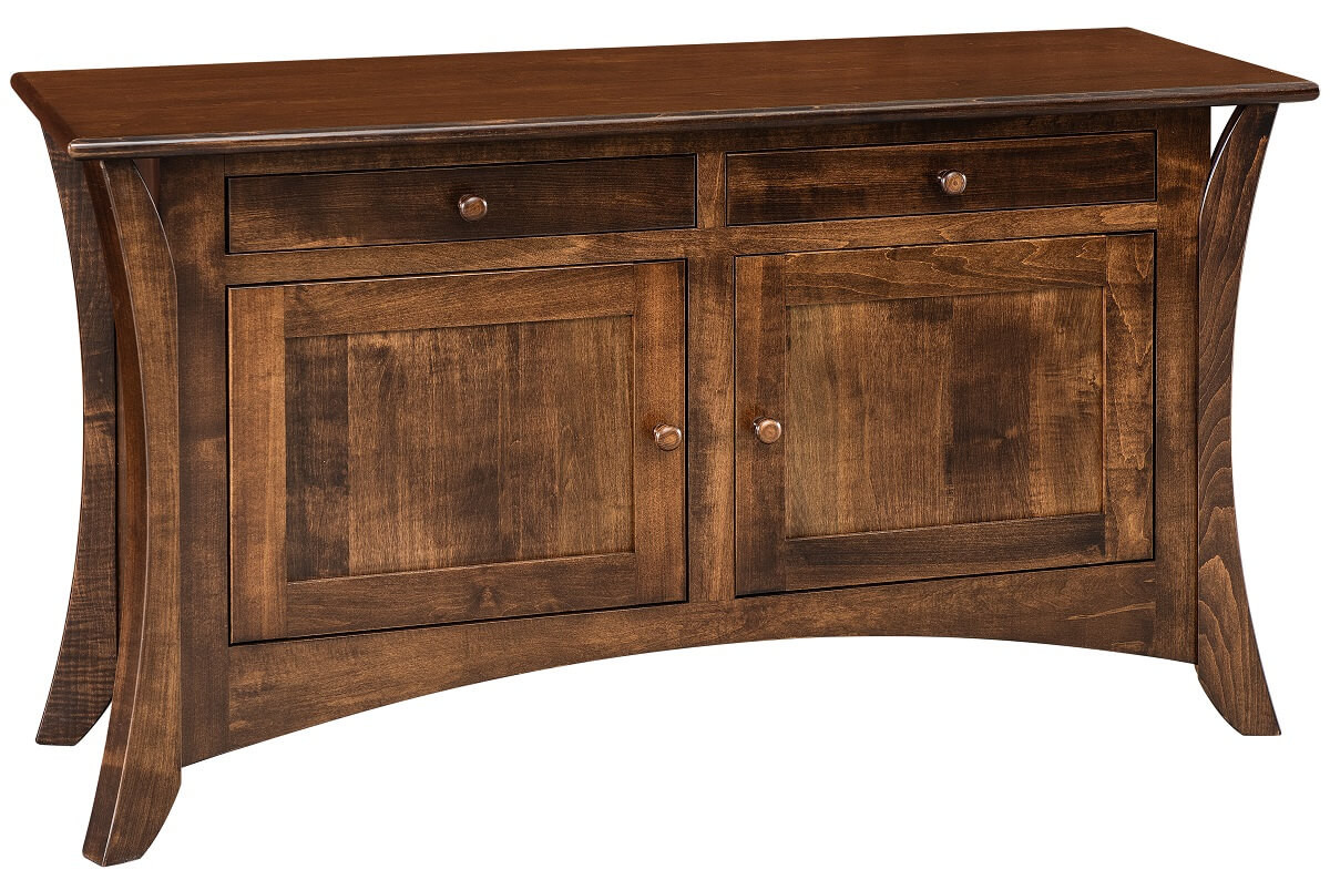 Brown Maple Console Table