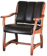 Roslyn Client Chair with Leather Upholstery