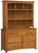Salinas Dresser - Hutch Top With Open Shelves