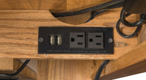Outlets and USB Ports on Standing Desk