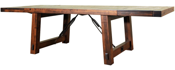 Sawyer Industrial Dining Table with Leaves