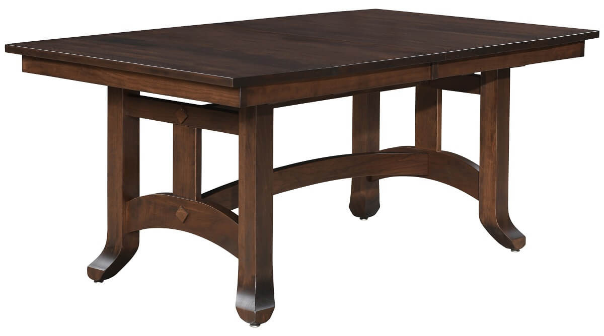 Brown Maple Trestle Table