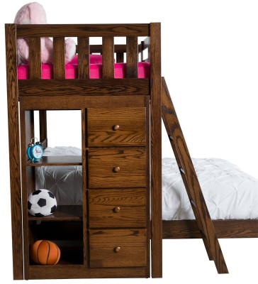 Twin over Full Storage Bunk Beds