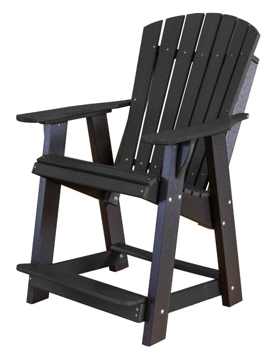 Black Sidra High Adirondack Chair