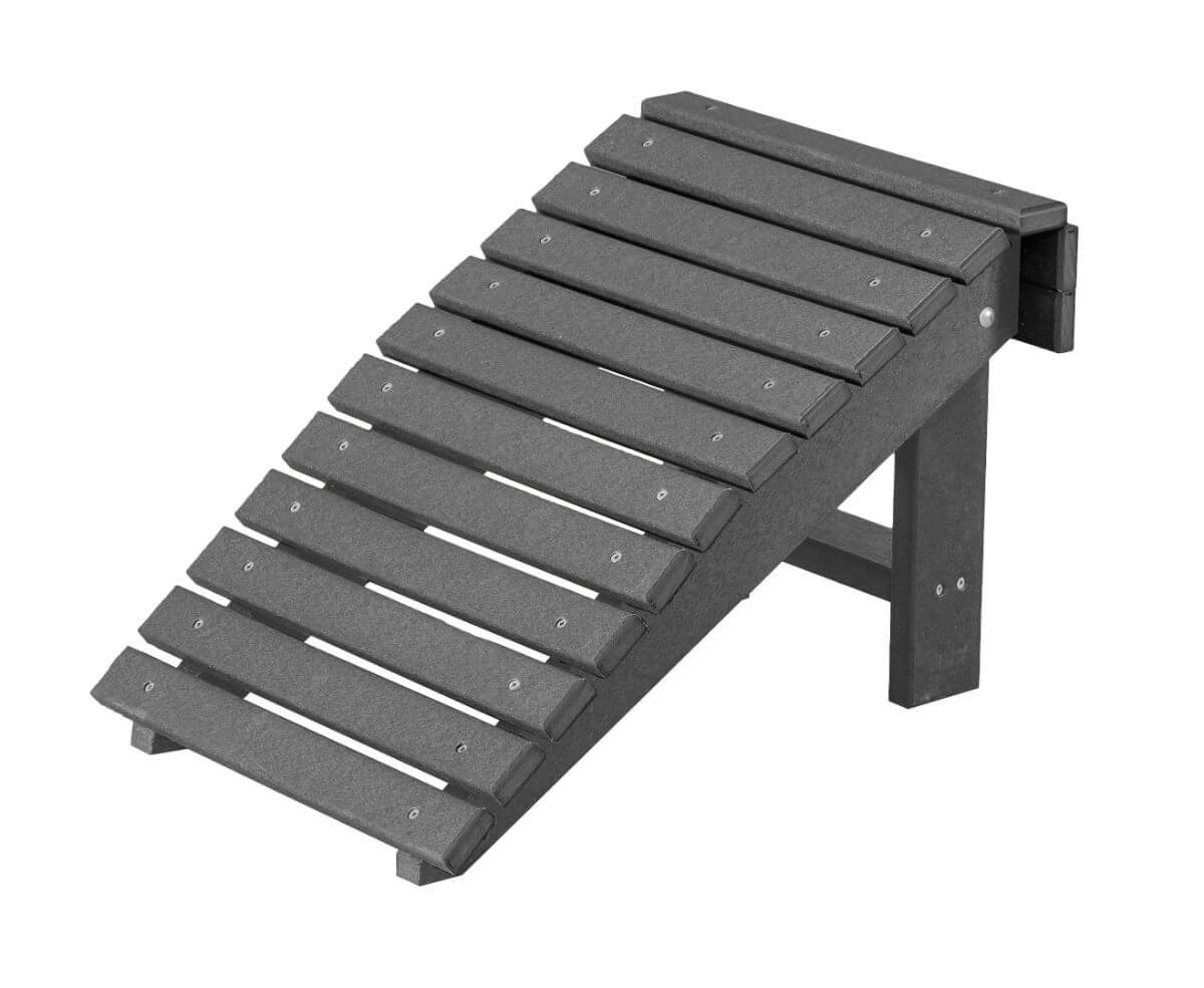 Dark Gray Sidra Outdoor Folding Footstool