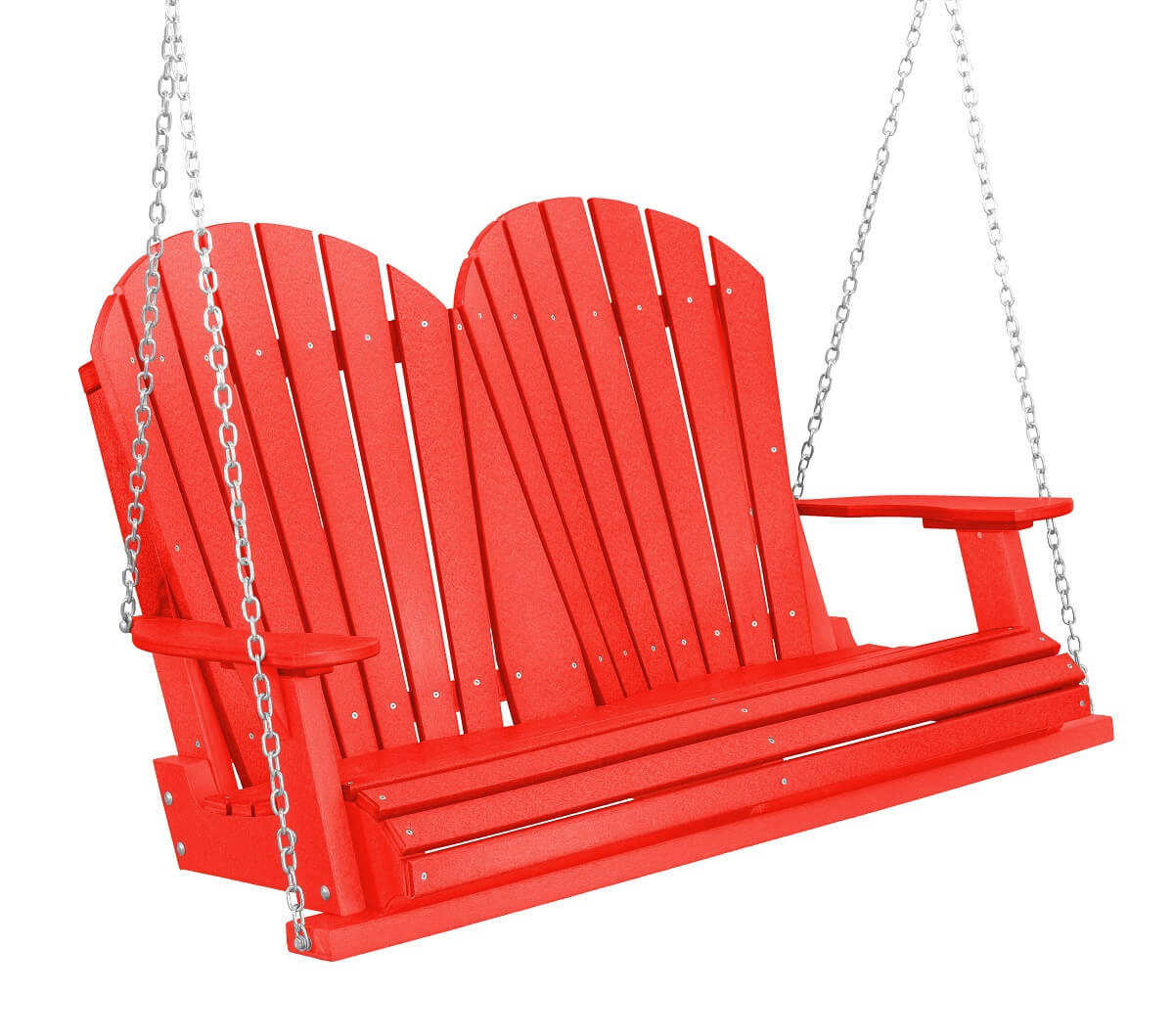 Bright Red Sidra Outdoor Porch Swing