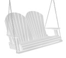 White Cardinal Red Sidra Outdoor Porch Swing