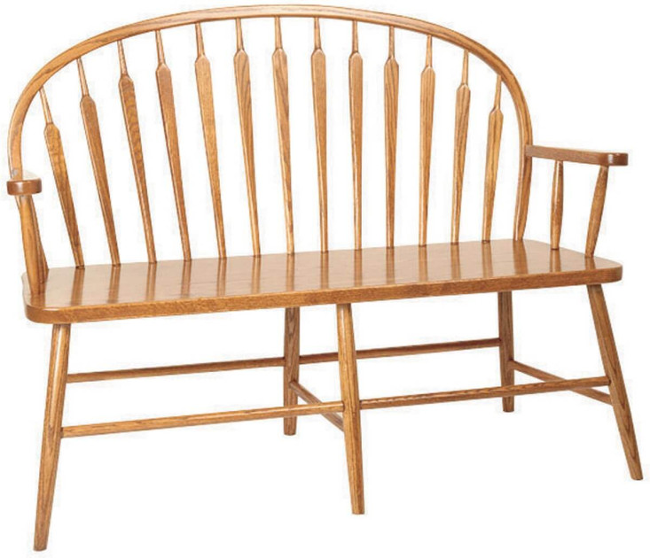 Stockholm Low Arrow Arm Bench