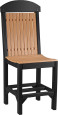 Cedar and Black Stockton Outdoor Bar Chair