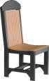 Cedar and Black Stockton Outdoor Dining Chair