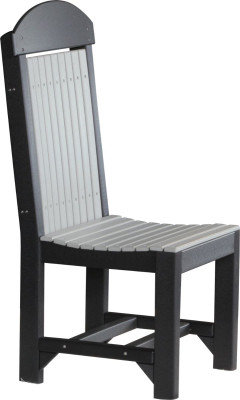 Dove Gray and Black Stockton Outdoor Dining Chair