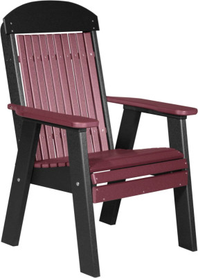 Cherrywood and Black Stockton Patio Chair