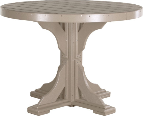 Weatherwood Stockton Outdoor Single Pedestal Table
