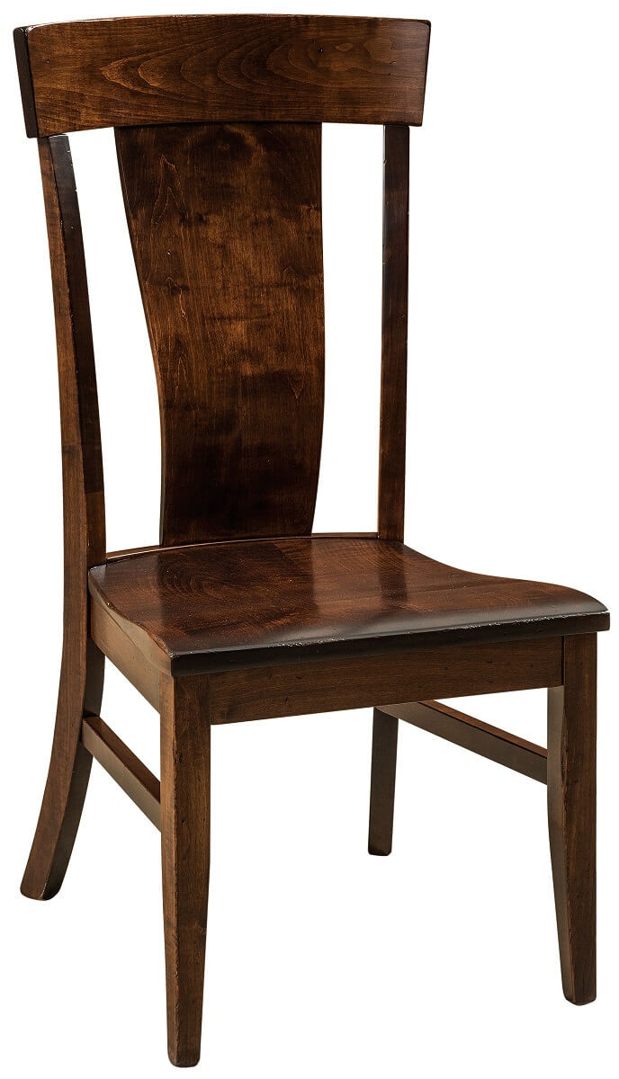 Amish Side Chair with Wood Seat