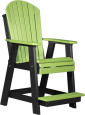 Lime Green and Black Tahiti Adirondack Balcony Chair