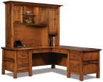 Tahoe L-Shaped Desk with Hutch