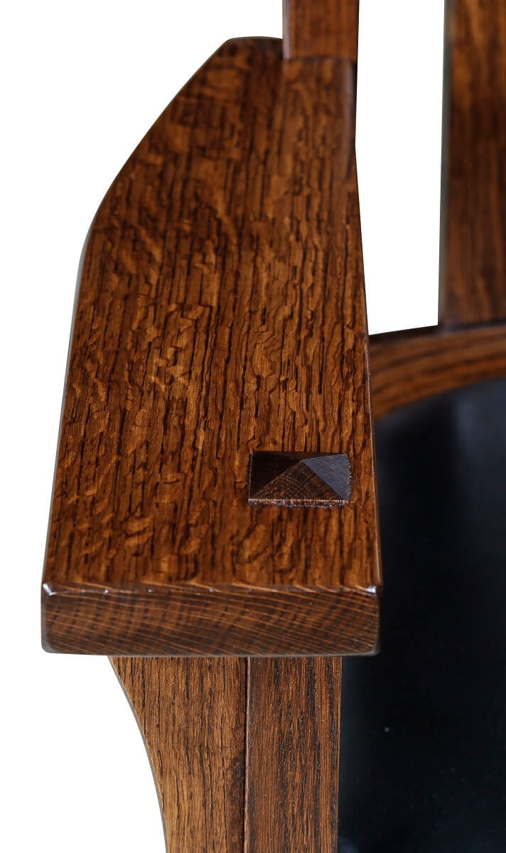 Quartersawn White Oak Chair Arms