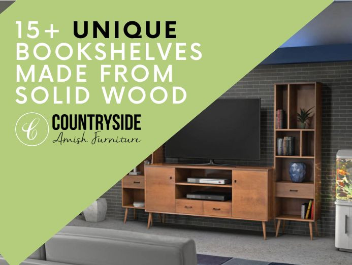 15+ Unique Bookshelves Made From Solid Wood