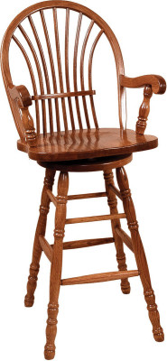 Walter Swivel Bar Height Arm Chair