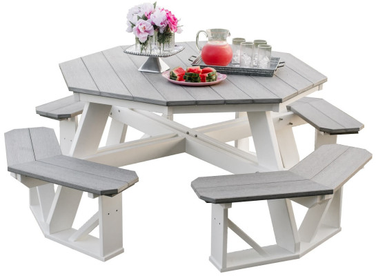 Two Tone Amish Picnic Table