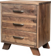 Woodmere 3-Drawer Bedside Table